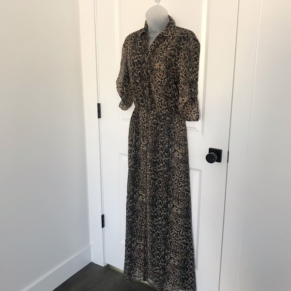 Moda International Snakeskin Maxi Dress